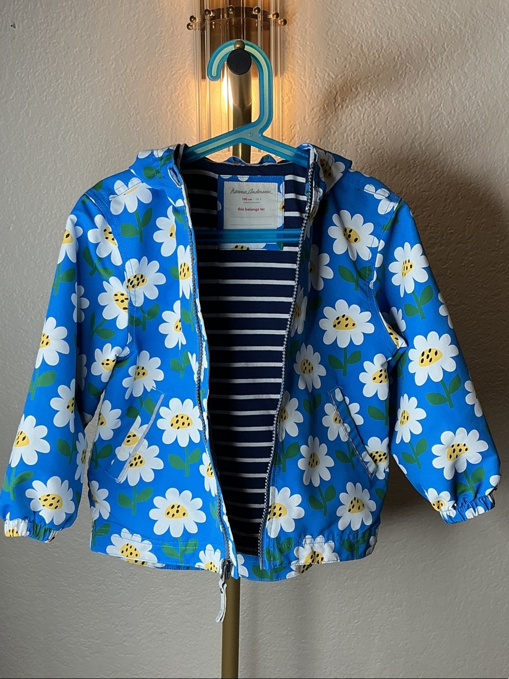 Hanna Andersson Blue Daisy Raincoat - Picture 9 of 16